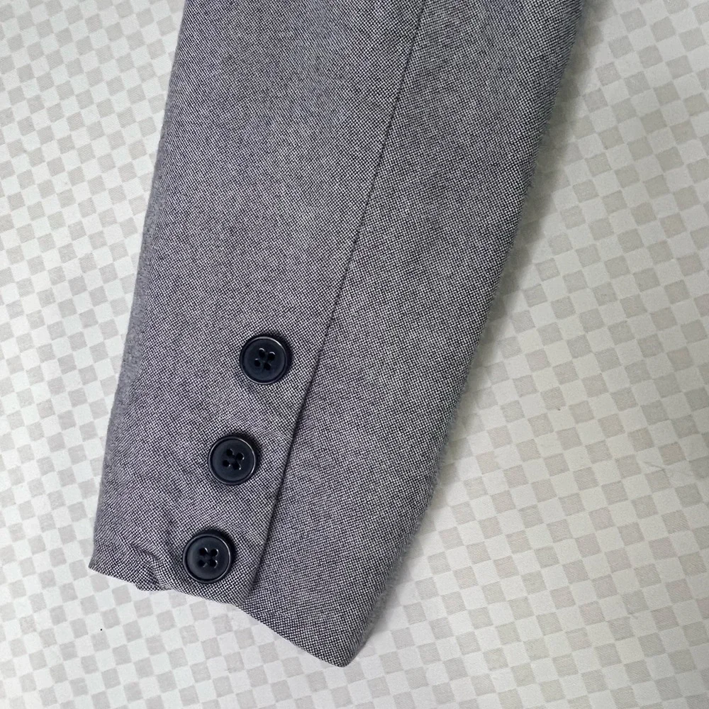Gymboree Boys Gray Blazer With Pockets‎ Youth Large 10-12